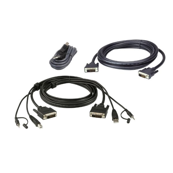 2L-7D02UDX3 - Bộ cáp kép DVI-Dd/USB/SP dài 1.8m
